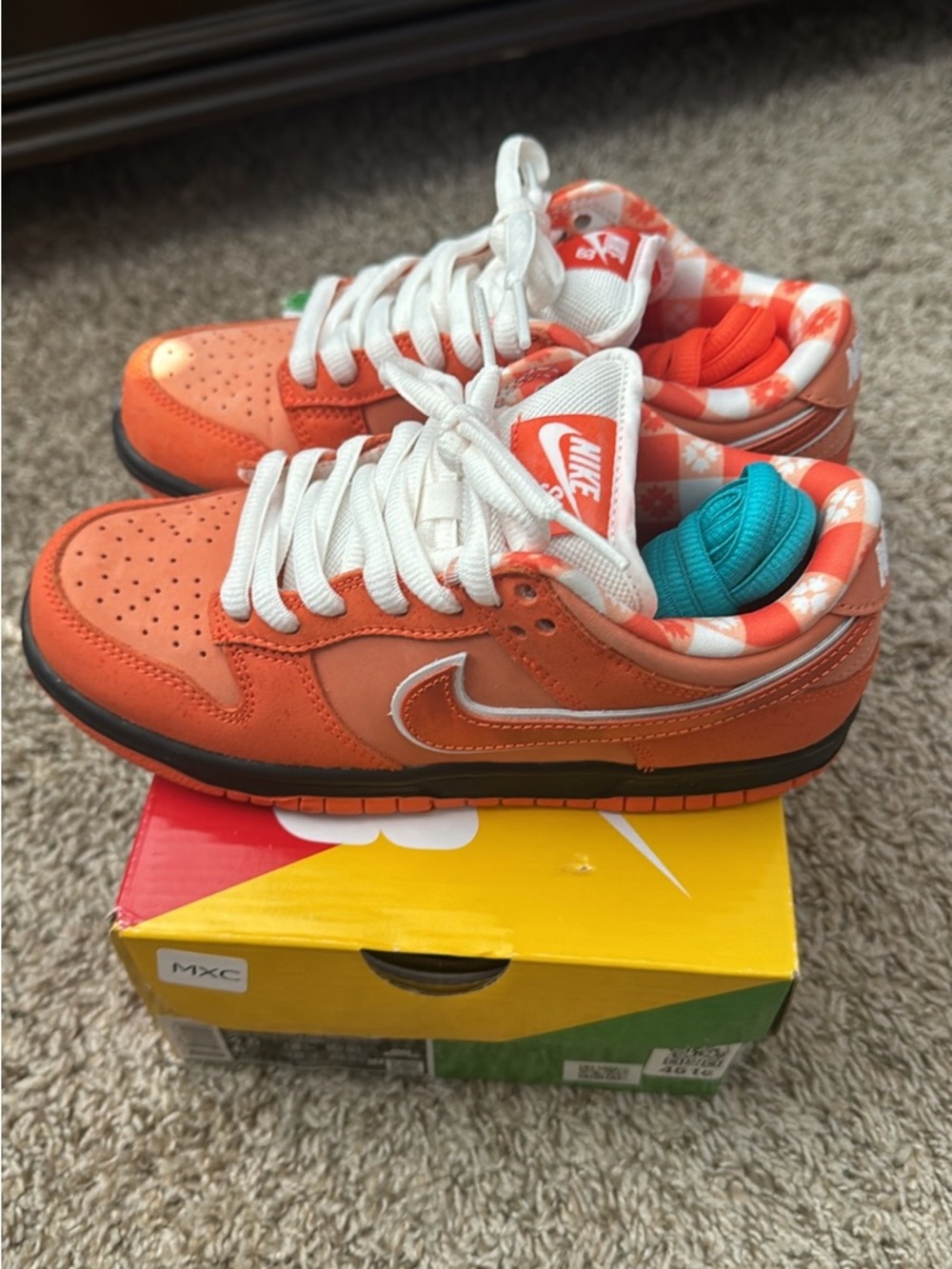 Nike Dunk Orange Low-Top Sneakers